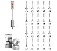 Nails for nail gun with nuts: 100 pieces 7.3 mm round nails for mini compressed air nail gun for ceilings walls steel concrete walls