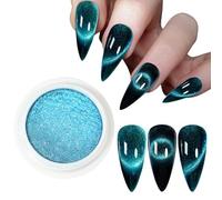 Nails Glitters Power Nails Powder 9D Cats Eye Powder Mirrored Effect Nails Powder Pigment Easy To Apply