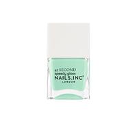 Nails Inc 45 Second Speedy Gloss, Wellness In Wimbledon, Mint Green, No Chip, Long Lasting, Quick Dry, Air Dry, Professional Manicures & Pedicures, Fingernails & Toenails, Vegan Nail Polish, 14 ML