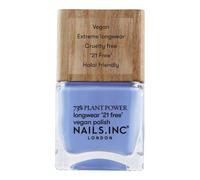 Nails.INC 73% Plant Power Nail Polish, Long Lasting Nail Color Lasts Up to 10 Days, Quick Drying, Cruelty Free, Vegan, 21 Free Formula, Soul Surfing, (14ml)