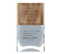 Nails.INC 73% Plant Power Nail Polish, Long Lasting Nail Color Lasts Up to 10 Days, Quick Drying, Cruelty Free, Vegan, 21 Free Formula, Fresh Air Don't Care, (14ml)