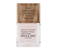 Nails.INC 73% Plant Power Nail Polish, Long Lasting Nail Color Lasts Up to 10 Days, Quick Drying, Cruelty Free, Vegan, 21 Free Formula, Be Fearless. Switch Off, (14 ml)
