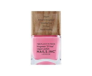 Nails.INC 73% Plant Power Nail Polish, Long Lasting Nail Color Lasts Up to 10 Days, Quick Drying, Cruelty Free, Vegan, 21 Free Formula, Detox On Repeat (14ml)