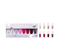 Nails.INC 8 days of Nails 8-Piece Miniature Nail Polish Gift Set, Longwear Rapid Dry Formulation, Cruelty Free, Vegan, 21 Free, Includes Shimmer and Classic Festive Shades