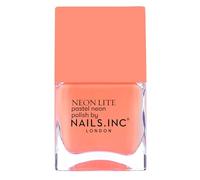 Nails Inc Be Your Inc.redible Self, Brighton Grove, Orange, Neon, No Chip, Long Lasting, Quick Dry, Air Dry, Professional Manicures & Pedicures, Fingernails & Toenails, Vegan Nail Polish, 14 ML