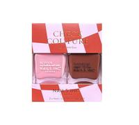 Nails Inc Be Your Inc.redible Self Check Couture Nail Polish Duo, Pink Shades, Fast Drying, Long Lasting, High Shine, Chip Resistant, Air Dry Manicure, Cruelty Free, Vegan, 2 Piece Set