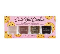 Nails Inc Be Your Inc.redible Self Cute But Cookie Cookie-Scented Nail Polish Set, Sweet Fragrance, Chocolate Shades, Glossy, Long Lasting, Cruelty Free, Vegan, 4 Piece Set