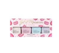 Nails Inc Be Your Inc.redible Self Get It Macaron Nail Polish Set, Pastel Colours, Spring Shades, Sugar Inspired, Long Lasting, No Chip, Quick Dry, Air Dry, Cruelty Free, Vegan, 4 Piece Set
