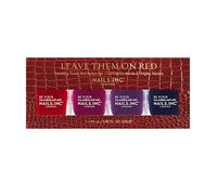 Leave Them On Red Nail Polish Set Nails Inc Multi One Size