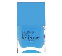 Nails Inc Be Your Inc.redible Self, Seabright Street, Blue, Neon, No Chip, Long Lasting, Quick Dry, Air Dry, Professional Manicures & Pedicures, Fingernails & Toenails, Vegan Nail Polish, 14 ML