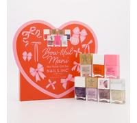 Nails Inc Bowtiful Mani Nail Polish Gift Set, 7 Pieces, 14ml Each