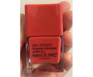 Nails Inc Covent Garden Place Gel Effect Nail Lacquer 14ml vibrant coral