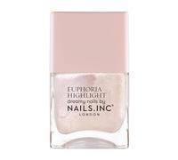 Nails Inc Euphoria Highlight, Magic Does Exist Pink Shimmer, No Chip, Long Lasting, Quick Dry, Air Dry, Professional Manicures & Pedicures, Fingernails & Toenails, Vegan Nail Polish, 14 ML