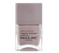 Nails Inc Gel Effect, Porchester Square, Mushroom, Ultra Glossy, No Chip, Long Lasting, Quick Dry, Air Dry, Professional Manicures & Pedicures, Fingernails & Toenails, Vegan Nail Polish, 14 ML