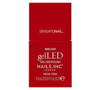 Nails. Inc GelLED Gel Colour Polish Red Hot True Red 10ml