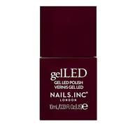 Nails.INC GelLED UV/LED Gel Nail Polish, Berry Burgundy, Deep Burgundy, Long Lasting, High Shine Colour, Quick Cure Formula, Cruelty Free, Art Gel Manicure At Home, 30-60 Second Cure Time, 10 ML