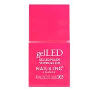 Nails.INC GelLED UV/LED Gel Nail Polish, Flamingo Dreams, Bright Neon Pink, Long Lasting, High Shine Colour, Quick Cure Formula, Cruelty Free, Art Gel Manicure At Home, 30-60 Second Cure Time, 10 ML