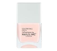 Nails Inc Glowing Out, Got Me Glowing, Sheer Pink, Shimmer, Glossy, No Chip, Long Lasting, Quick Dry, Air Dry, Professional Manicures & Pedicures, Fingernails & Toenails, Vegan Nail Polish, 14 ML