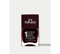 Nails Inc. It's Topless 1-Step Gel Like Nail Polish 14ml Dark Burgundy