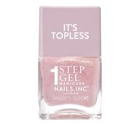 Nails.INC It's Topless Alina Nude Shimmer Gel-Like Nail Polish | Glossy 1-step gel formula lasts up to 6 days with no UV light. Formulated with bio-peptides for strong nails.