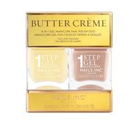 Nails.INC It's Topless Butter Crème Gel-Like Manicure Nail Polish Duo, 4-in-1 Base Coat, Treatment, Colour & Top Coat, Long Lasting, Strong, Glossy Salon Quality Manicure, Air Dry, 2 Piece Set