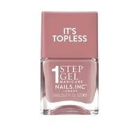 Nails.INC It's Topless Felicity Blush Nude Gel-Like Nail Polish | Glossy 1-step gel formula lasts up to 6 days with no UV light. Formulated with bio-peptides for strong nails.
