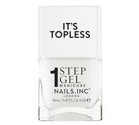 Nails Inc It's Topless Gel Nail Polish, 4-in-1 Base Coat, Treatment, Colour & Top Coat, Long Lasting, Strong, Chip Free Nails, Glossy Salon Quality Manicure At Home, Vegan, Cruelty Free, Shade Emma