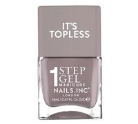 Nails Inc It's Topless Gel Nail Polish, 4-in-1 Base Coat, Treatment, Colour & Top Coat, Long Lasting, Strong, Chip Free Nails, Glossy Salon Quality Manicure At Home, Vegan, Cruelty Free, Shade Megan