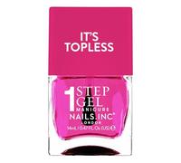 Nails Inc It's Topless Gel-Like Nail Polish, 4-in-1 Base Coat, Treatment, Colour & Top Coat, Long Lasting, Strong, Chip Free Nails, Glossy Salon Quality Manicure, Air Dry Nail Polish, Thea, 14 ML