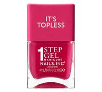 Nails.INC It's Topless Gel-Like Nail Polish, 4-in-1 Base Coat, Treatment, Colour & Top Coat, Long Lasting, Strong, Chip Free Nails, Glossy Salon Quality Manicure, Air Dry Nail Polish, Gracie, 14 ML