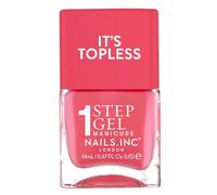 Nails Inc It's Topless Gel Nail Polish, 4-in-1 Base Coat, Treatment, Color & Top Coat, Long Lasting, Strong, Chip Free Nails, Glossy Salon Quality Manicure, Air Dry Nail Polish, Sofia, 14 ML