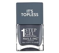Nails Inc It's Topless Gel-Like Nail Polish, 4-in-1 Base Coat, Treatment, Colour & Top Coat, Long Lasting, Strong, Chip Free Nails, Glossy Salon Quality Manicure, Air Dry Nail Polish, Emily, 14 ML