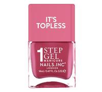 Nails.INC It's Topless Georgia Berry Pink Gel-Like Nail Polish | Glossy 1-step gel formula lasts up to 6 days with no UV light. Formulated with bio-peptides for strong nails.