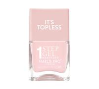 Nails.INC It's Topless Lottie Sheer Peach Nude Gel-Like Nail Polish | Glossy 1-step gel formula lasts up to 6 days with no UV light. Formulated with bio-peptides for strong nails.