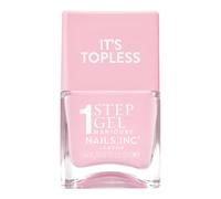 Nails.INC It's Topless Molly Pale Pink Gel-Like Nail Polish | Glossy 1-step gel formula lasts up to 6 days with no UV light. Formulated with bio-peptides for strong nails.