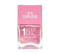 Nails.INC It's Topless Tia Pink Gold Shimmer Gel-Like Nail Polish