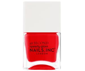 Nails Inc. London 45 Second Speedy Gloss quick-drying nail polish with nail care 14 ml, Paddington Peace Out