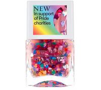 Nails Inc. London Over The Top top coat with decorative effect 14 ml, Love in Sequins