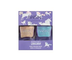 Nails Inc Nail Polish Duo, Sparkle Like A Unicorn, 2 X 14 ml