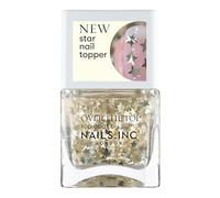 Nails Inc Over The Top, Starspotting In Soho, Gold Stars, Confetti, Top Coat, Glossy, No Chip, Long Lasting, Quick Dry, Air Dry, Professional Manicures & Pedicures, Vegan Nail Polish, 14 ML