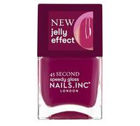 Nails Inc Ready To Jelly, Sheer Berry, Fast Drying, Long Lasting, High Shine, Chip Resistant, Translucent Effect, Air Dry Manicure, Cruelty Free, See Through Nail Polish, Amelia, 14 ML