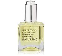 Nails Inc Superfood Repair Oil Next Level Nail Nutrition Treatment, Vitamin E Infused, Nourishing Oils Hydrate, Moisturizing to Promote Cuticle Health, Avoid Dry Nails, Cruelty Free, Vegan 14 ML
