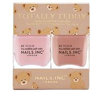 Nails Inc Totally Teddy Nail Polish Duo, 28ml