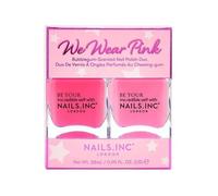 Nails Inc We Wear Pink Bubblegum Scented Nail Polish Duo