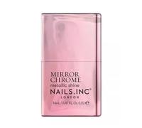 Nails Inc You’re Being Chromatic, Pink, Metallic Mirror Chrome, No Chip, Long Lasting, Quick Dry, Air Dry, Professional Manicures & Pedicures, Fingernails & Toenails, Vegan Nail Polish, 14 ML