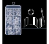 Nails Semi Adhesive Manicure Reusable Faux Extension Set Requires Filing 120/240PCS Box