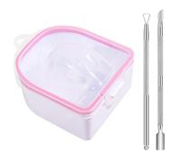 Nails Soaking Bowl Soak Off Bowl For Acrylic Nails Dip Powder Remover And Cuticle Remover Manicure Set Cuticle Pusher