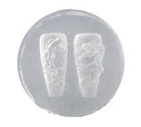 Nails Stamping Template Dragon/Snake Shaped Art Molds Carving Mold Accessory for Art Enthusiasts Silicone Mold