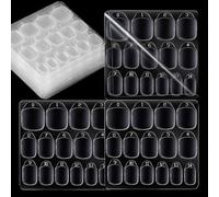Nails Stickers, 15 Sheets Double Side Transparent Adhesive Tab, Waterproof Breathable False Nail Adhesive Tap For Beginners, Children, Women, Girls (15 Sizes)