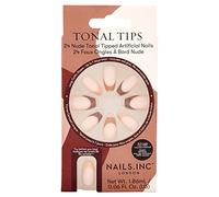 Nails Tonal Tips Nude Tipped Artificial Nails Pack of 24, Variety Pack